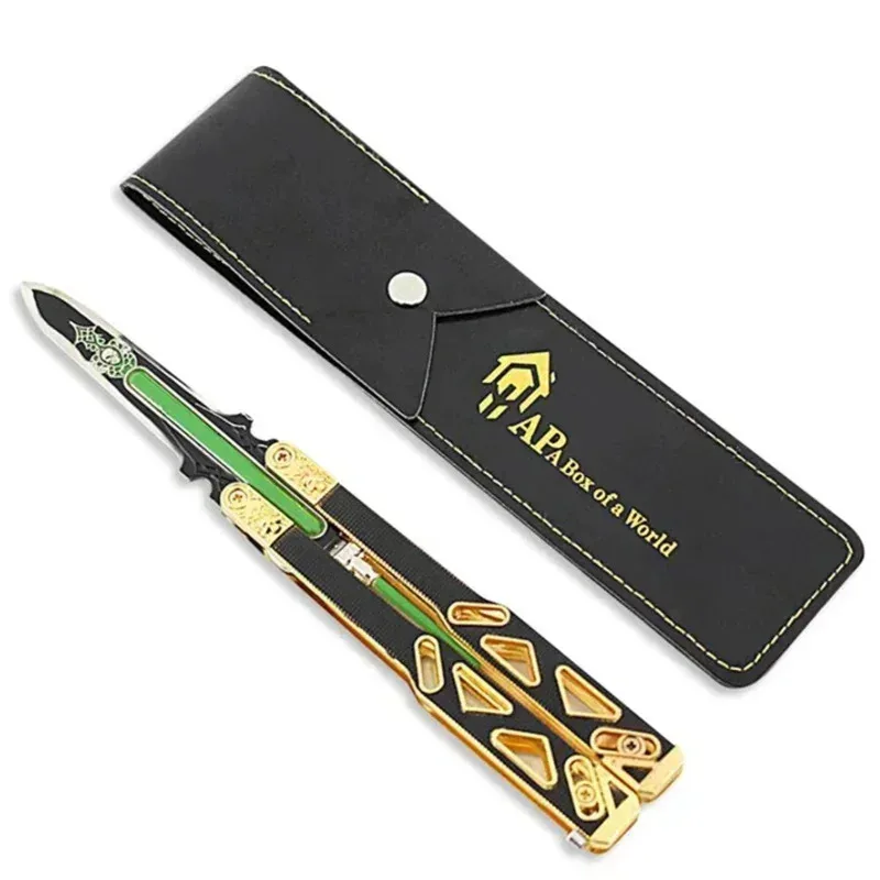 قمة أساطير لعبة أوكتان الإرث سكين تأثيري فراشة باليسونغ سكين سلاح نموذج الدعائم لعبة معدنية مضيئة جمع هدية