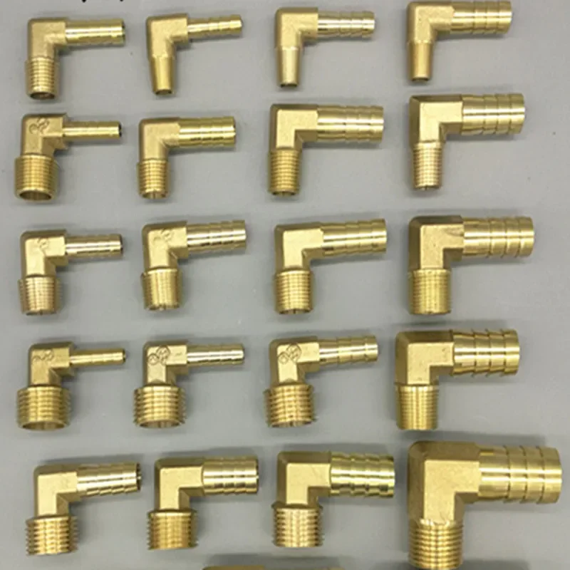 Brass Hose Barb Fitting Elbow 6mm 8mm 10mm 12mm 16mm To 1/4 1/8 1/2 3/8