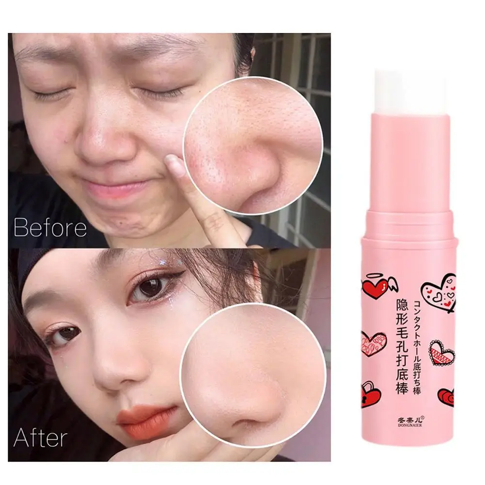 Magische Poren Radiergummi Primer Stick unsichtbare Poren Concealer Isolierung Make-up Front Stick Primer für Gesicht feuchtigkeit spendend neue s1q0