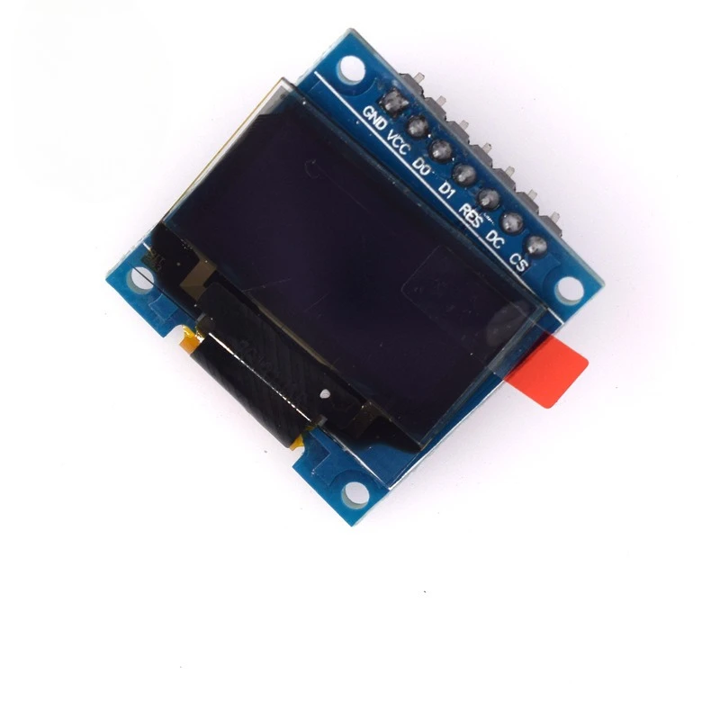 شاشة OLED مقاس 0.96 بوصة ذات 7 سنون باللون الأزرق والأصفر والأزرق والأبيض مع وحدة شاشة LCD متوافقة مع SPI/ICs