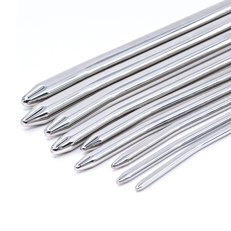 4-12mm Urethral Sounding Stainless Steel Uretra Probe Penis Plug Urethra Stimulate Dilator Men\'S Toys 18 Urethale Metal Sound