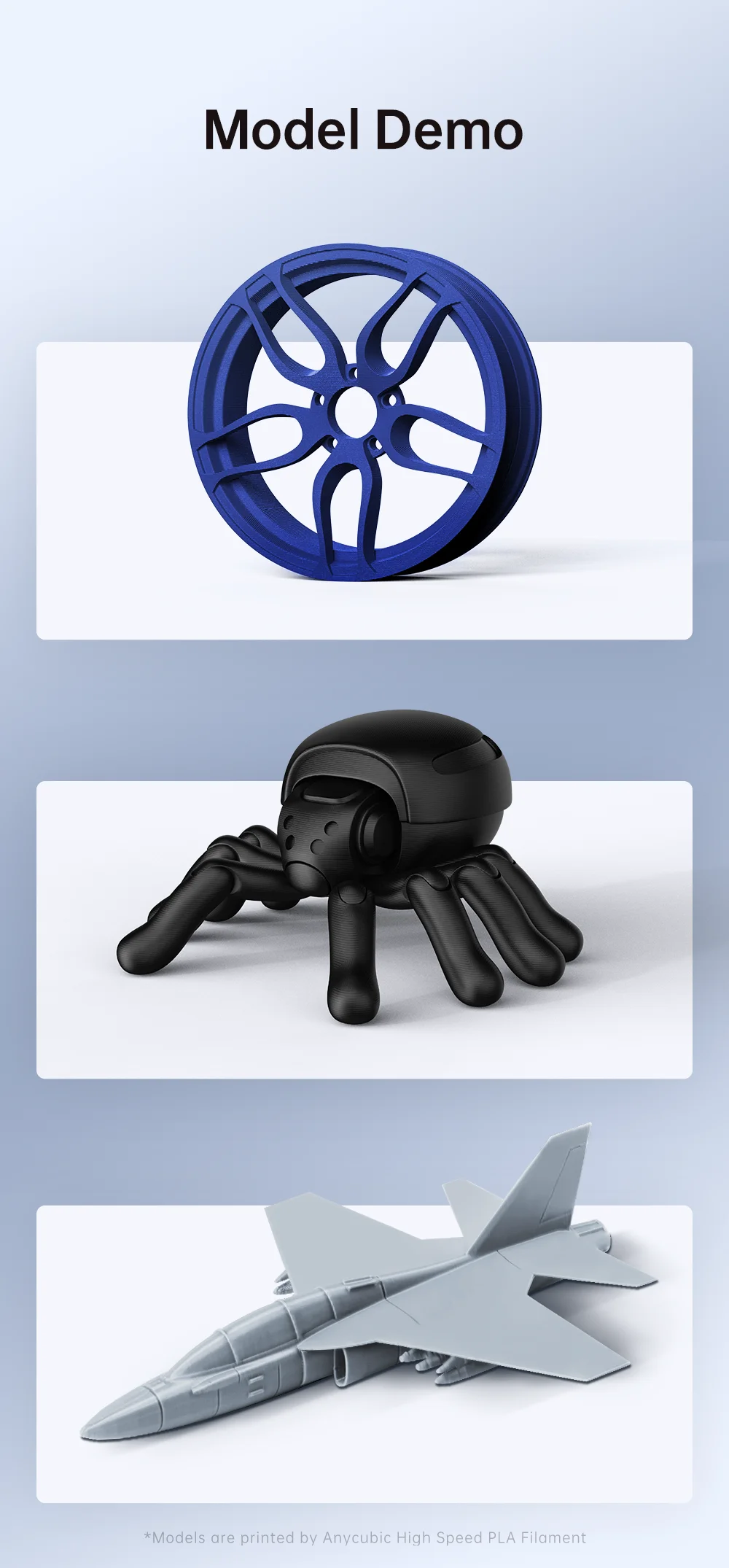 Anycubic high speed pla filament 1,75mm 1kg für fdm 3d drucker druck kunststoff verbrauchs material material für kobra 2 neo pro max – Detail 11