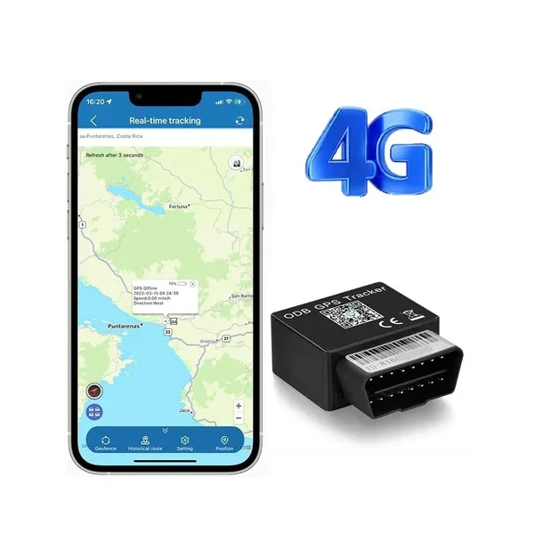TKSTAR 2G 4G GPS Tracker  Mini Hidden Anti Lost Tracking GPS OBDII Free APP Real-time APP/PC Positioning Locator for All Vehicle