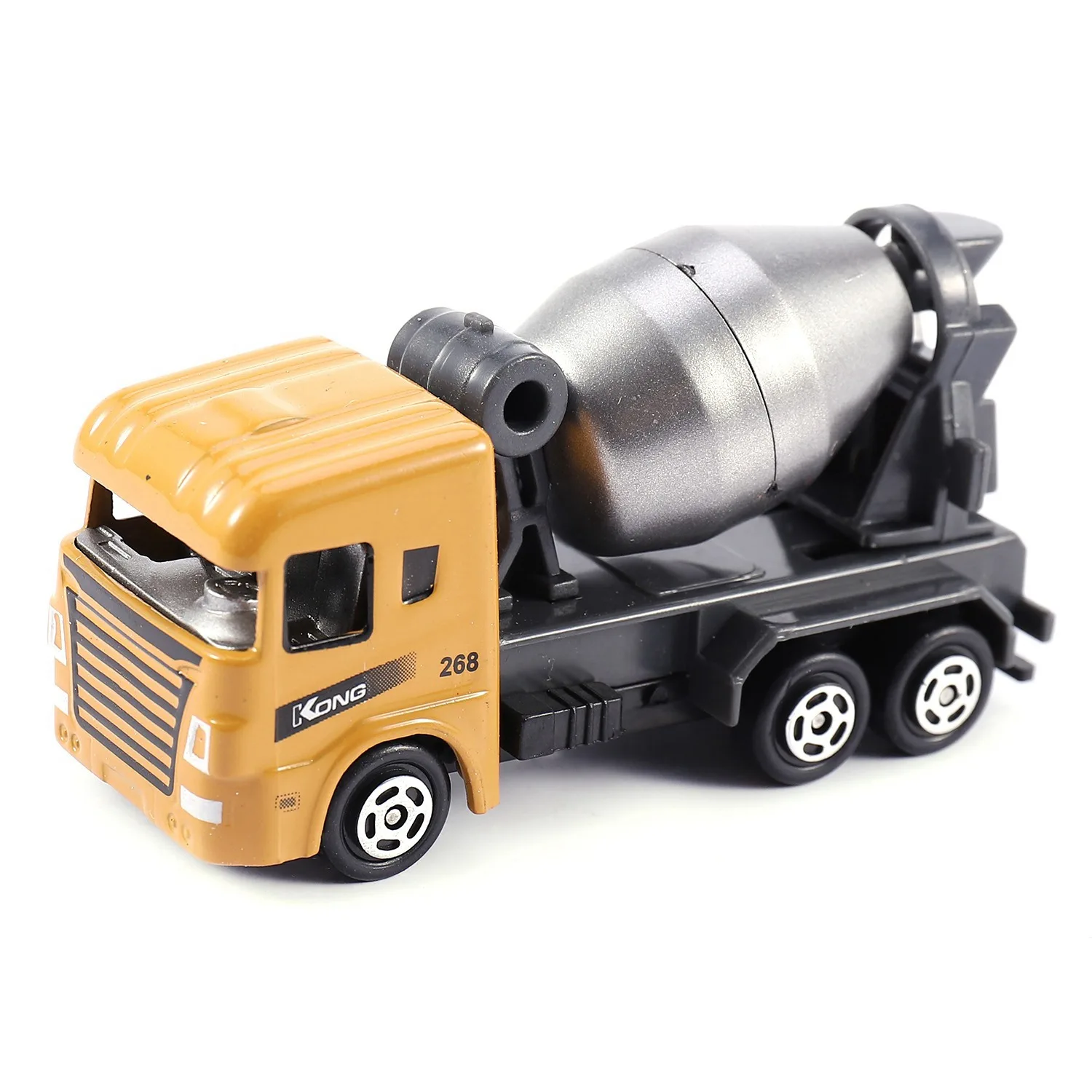 A71Z 6 قطعة سبيكة سيارة هندسية صغيرة نموذج 6In1 1:64 المعادن دييكاست لودر أطفال بالريموت كنترول سيارة شاحنة قلابة رافعة شوكية حفارة