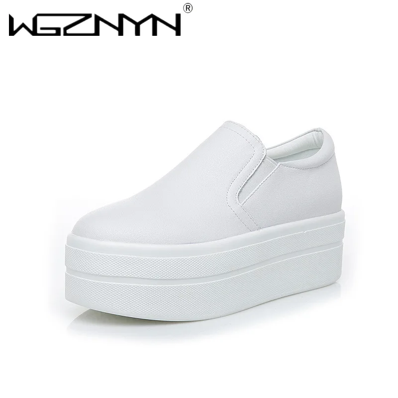 

2025 г., женская обувь из натуральной коровьей кожи на платформе, женская повседневная обувь, студенческие лоферы на толстой подошве для девочек, женские кроссовки без шнуровки