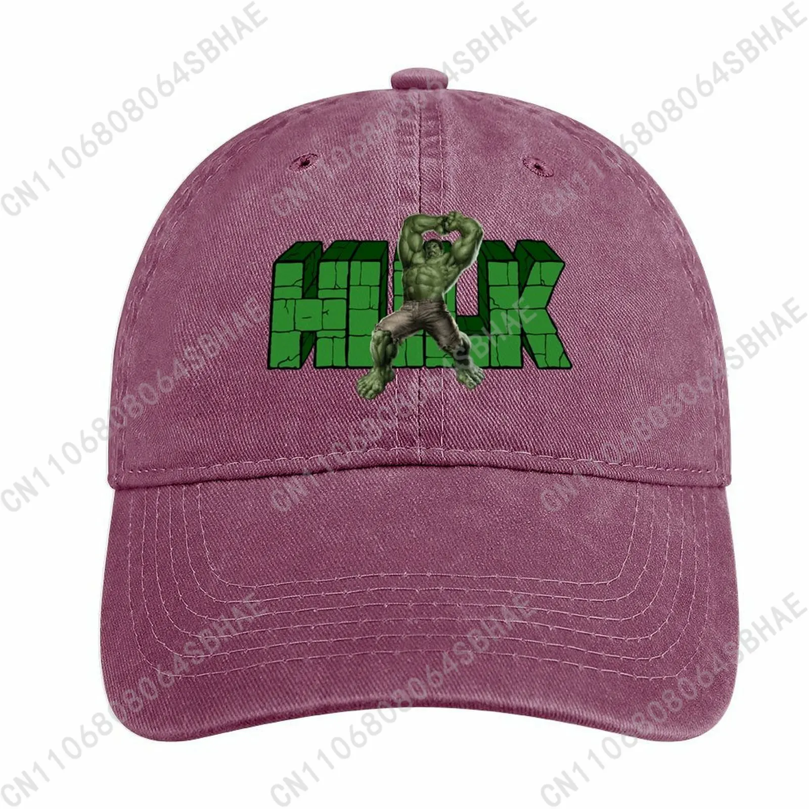 

Marvel The Incredible Hulk Washed Cotton Baseball Cap Vintage Dad Hat Men Women Retro Adjustable Denim Cap Streetwear Cosplay