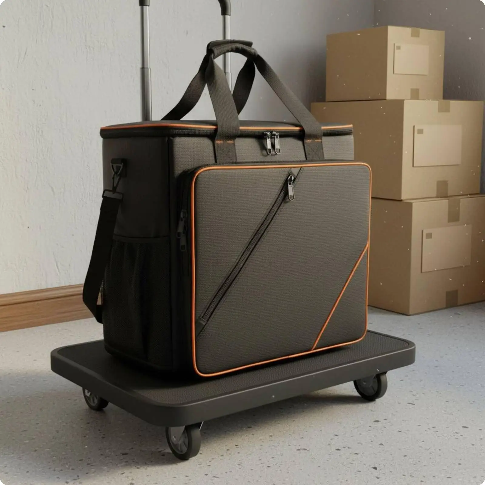 Portable PC Case for Desktop Computer with Shoulder Straps and Handles Fits 24 Inch Monitor Accessories