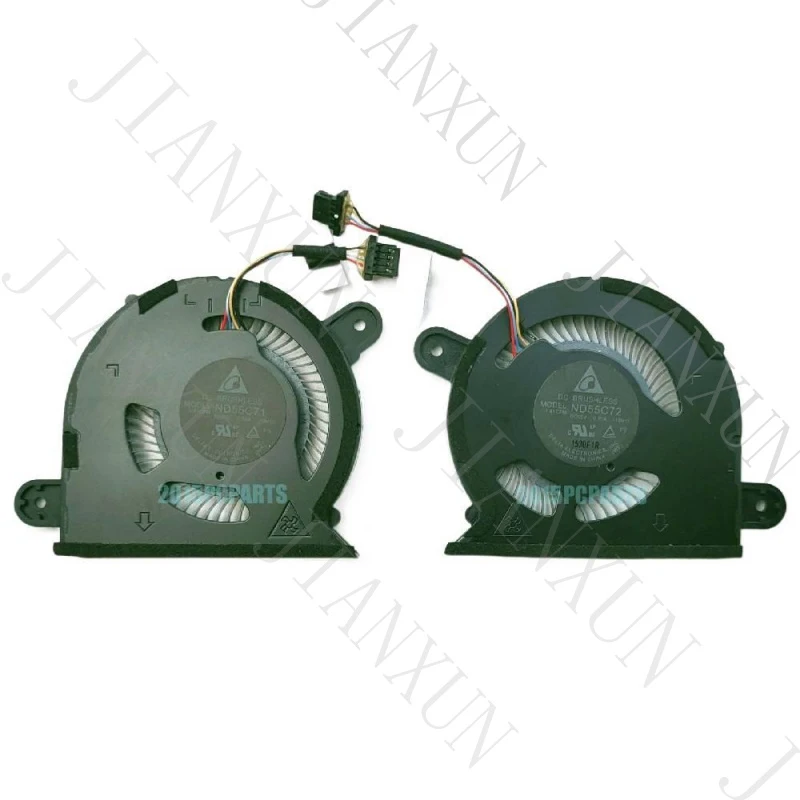 A+New CPU & GPU Cooling Fans for Dell XPS 13 9300 9310 (2020) 0FRK0V 0WX28K 4-Pin