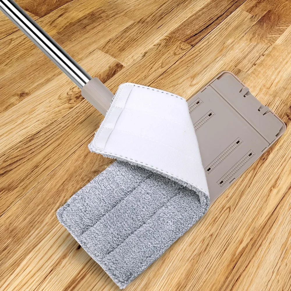 2/3/4 Microfiber Mop Pads Flat Replacement Heads for Wet/Dry Mops Washable Reusable Refills for Floor Care System Cleaner Tools