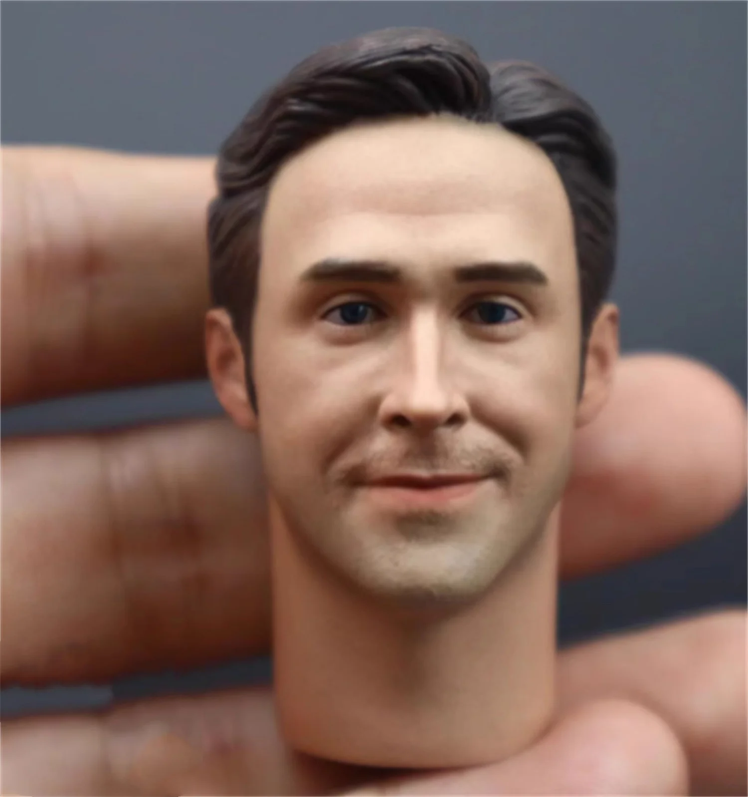 

Ryan Gosling Male Head Carving Sculpt Long Neck 1/6 Soldier Movie Model For 12'' Action Figure Body Doll Movie TOys