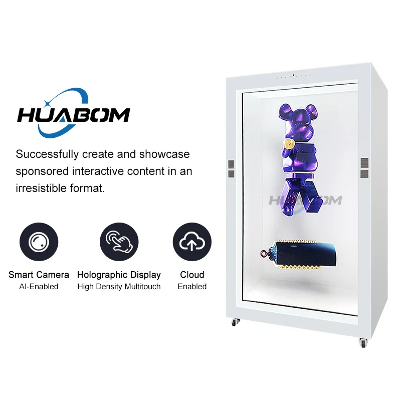 custom.Jewelry Museum Exhibition Video Display 4K 3D Box 65\ 75\ 86\ Transparent LCD Showcases Shopping Malls Educat