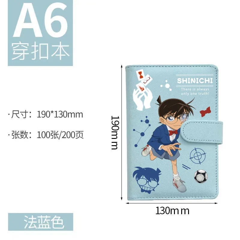 19x12cm Detective Conan  Co-branded Notebook Cute Diary Notepad Student Handbook Writing Journal Stationery Birthday Gift for