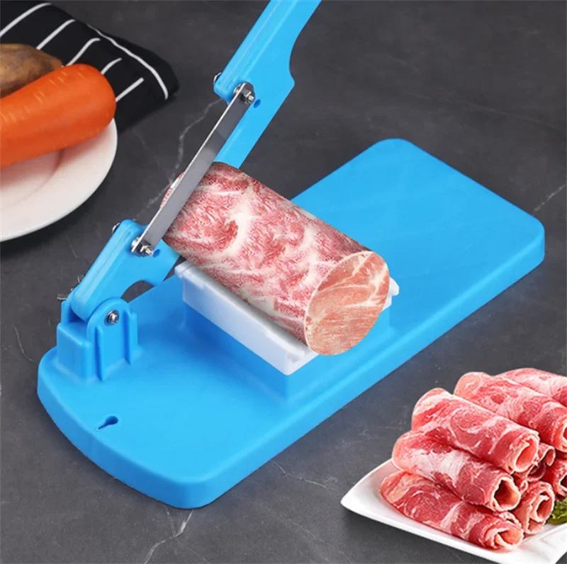 

Meat Cutting Machine Beef Herb Mutton Rolls Cutter Meat Slicer Vege Cutter Kitchen Tools Multifunctional Table Slicer Frozen