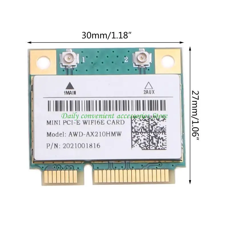 97QB WIFI 6E Mini PCI-E Adaptador Desktop BT 5.2 WIFI sem fio 802.11ax Suporte MU-MIMO