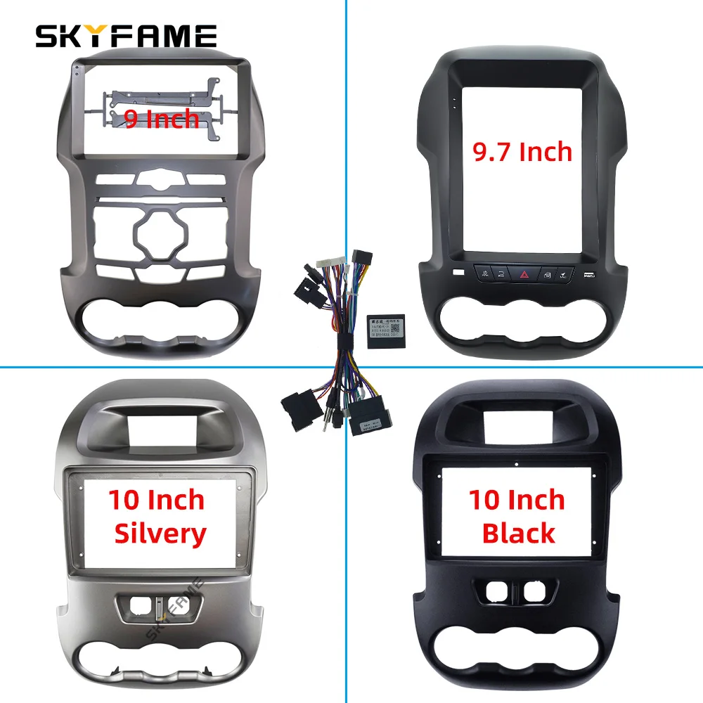 

SKYFAME 9/9.7 Inch Car Frame Fascia Adapter Canbus Box Decoder Android Radio Dash Fitting Panel Kit For Ford Ranger F250 Pickup