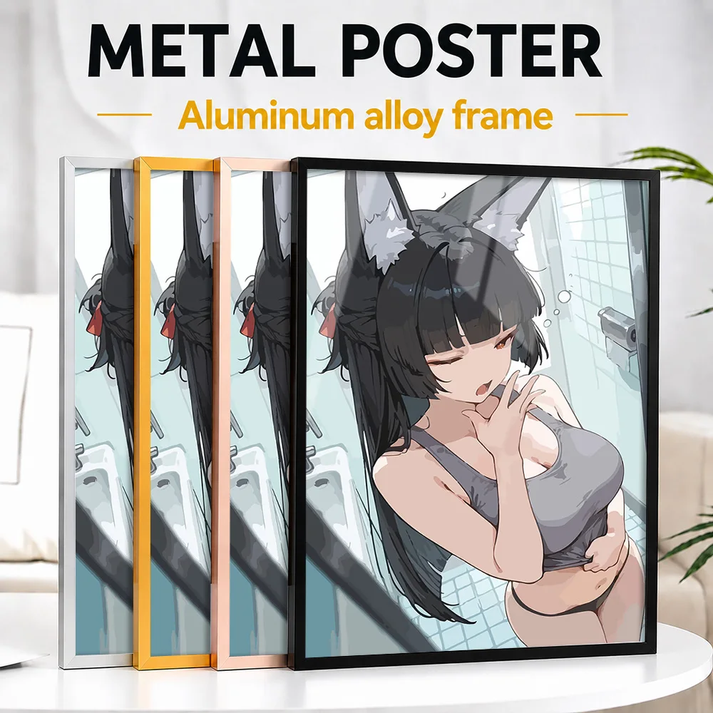 Zenless Zone Zero Miyabi Framed Aluminum Metal Poster Customized Photo Manga Style Wall Art For Bedroom Premium Collector Gift