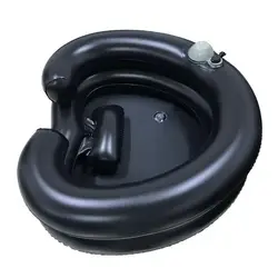 Inflatable Hair Washing Basin Portable Shampoo Basin with Wide Neck Opening Heart-shaped Shampoo Bowl for Elderly