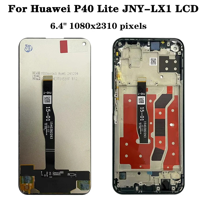 6.4'' New nova 7i Display For Huawei P40 Lite JNY-LX1 JNY-L21A LCD Touch Screen Digitizer Assembly For Nova 6 SE LCD Screen