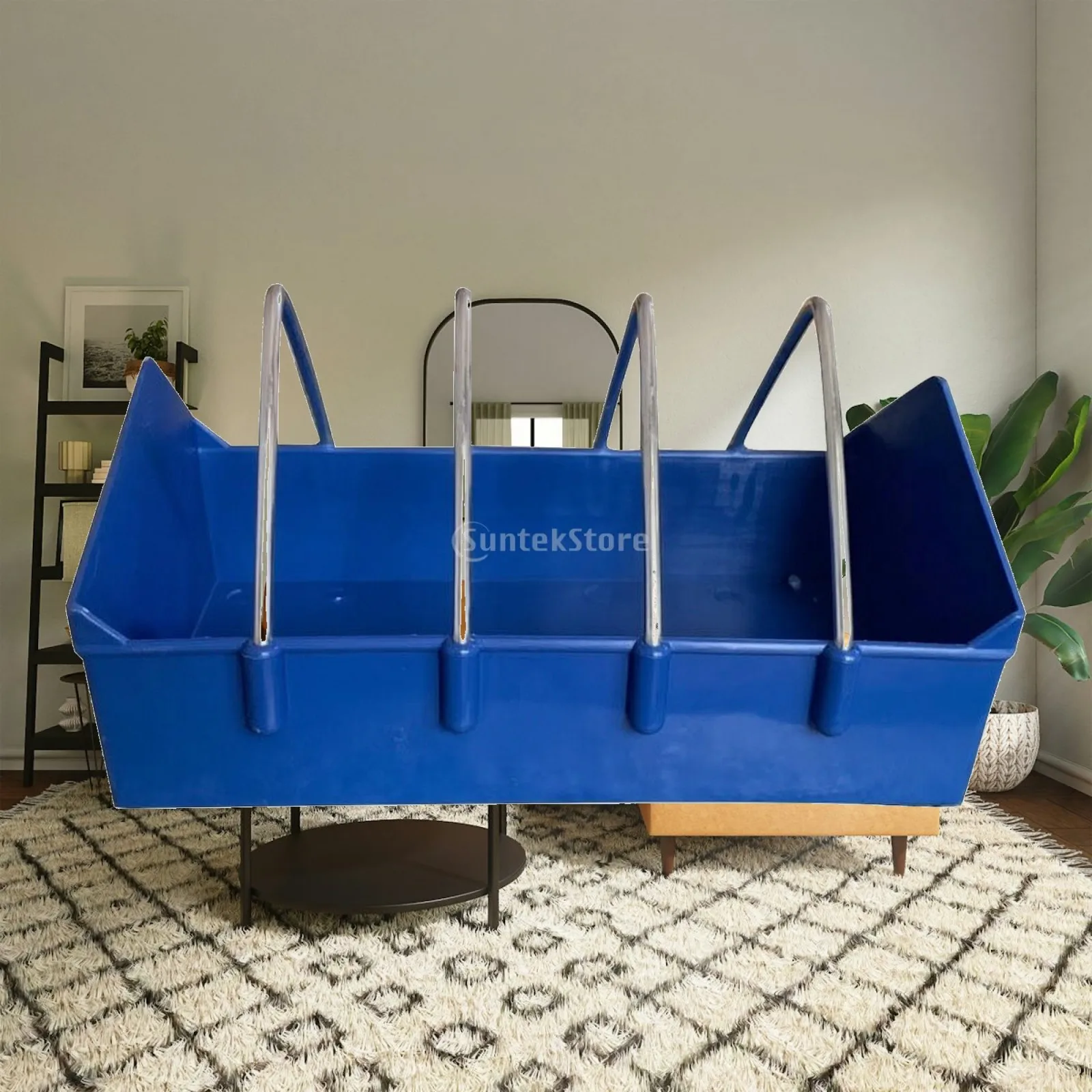 Poultry Automatic Feeder Plastic Pigeon Feeding Trough with Wire Dividers for Bird Cage Loft Use Easy Clean Feeder