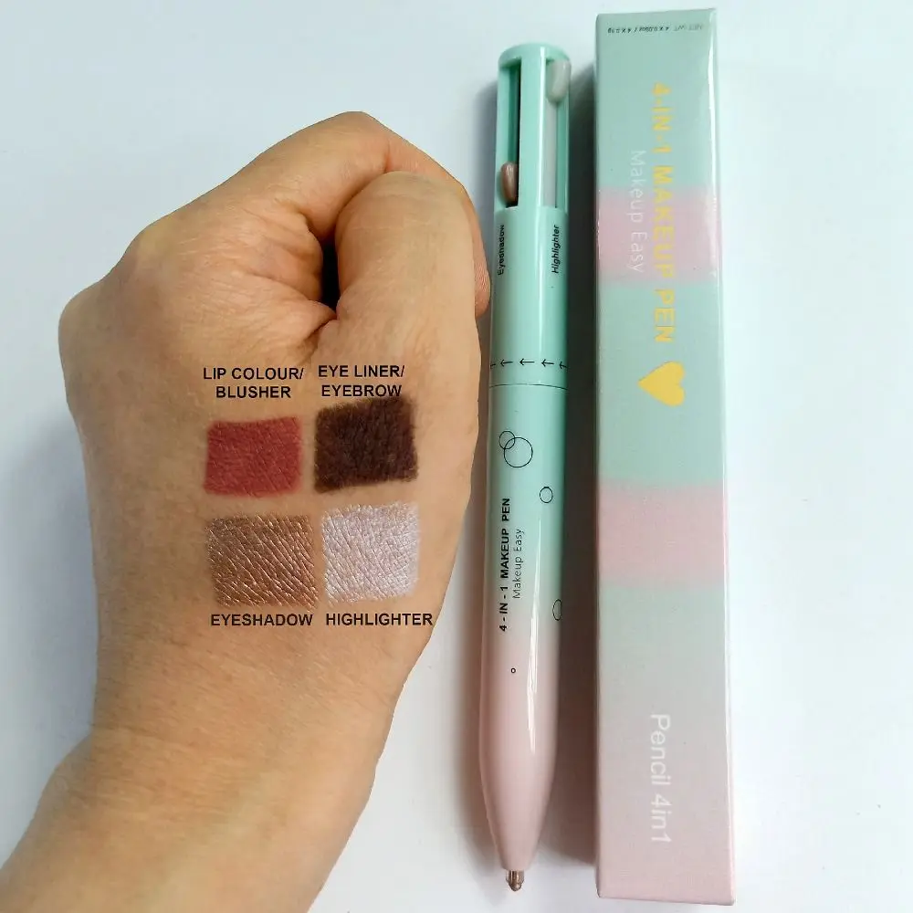 New Cosmetics 4 In 1 Eyeliner Multi-effect Beauty & Health Lip Liner Pen Long Lasting Waterproof Lying Silkworm Pen Women