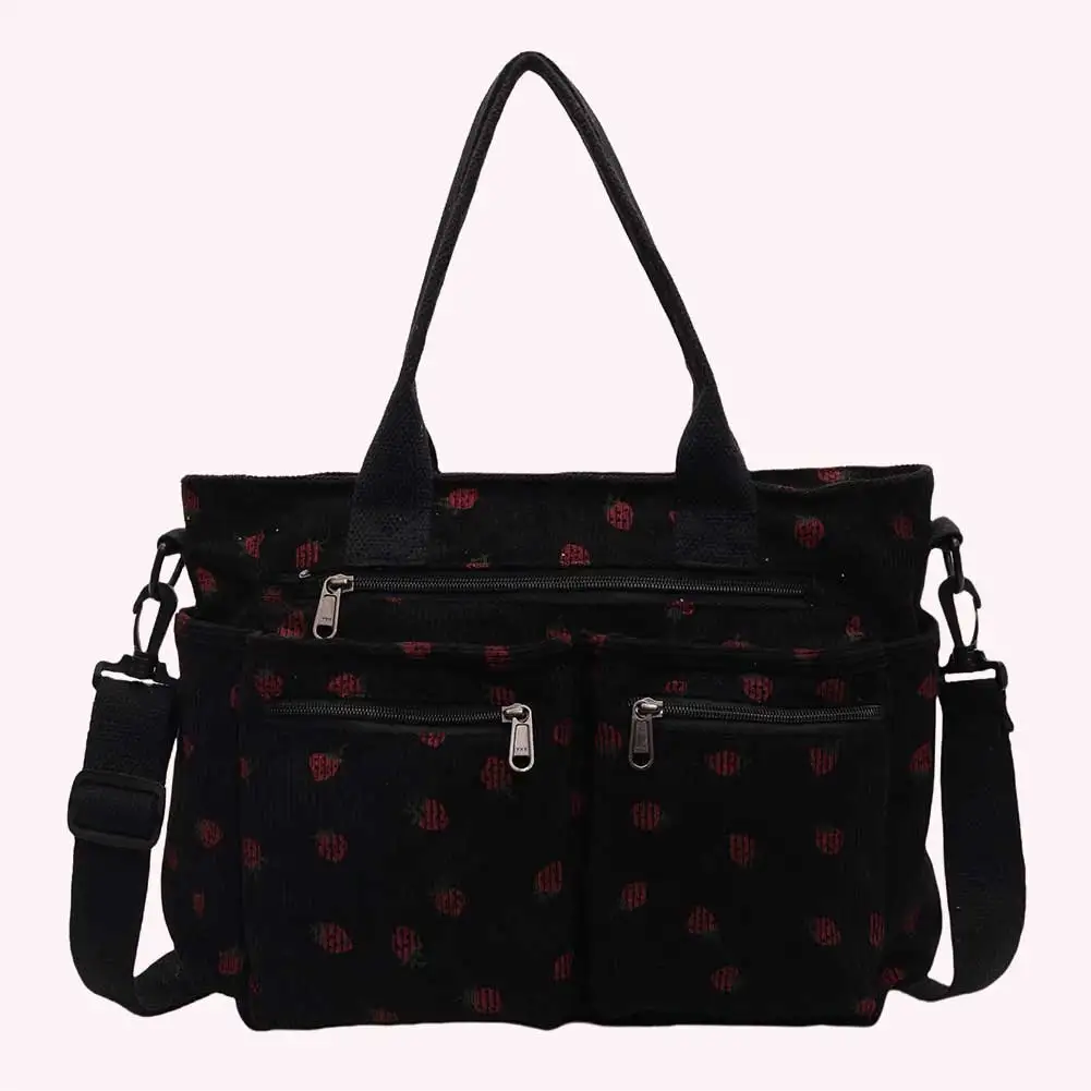 

Women Strawberry Shoulder Bag Trendy Commuting Bag Large Capacity Stylish Crossbody Bag Simple Messenger Bag Outdoor Travel Bag
