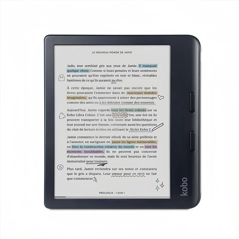 Kobo Libra Colour 7 インチ カラー電子書籍リーダー 防水 e インク