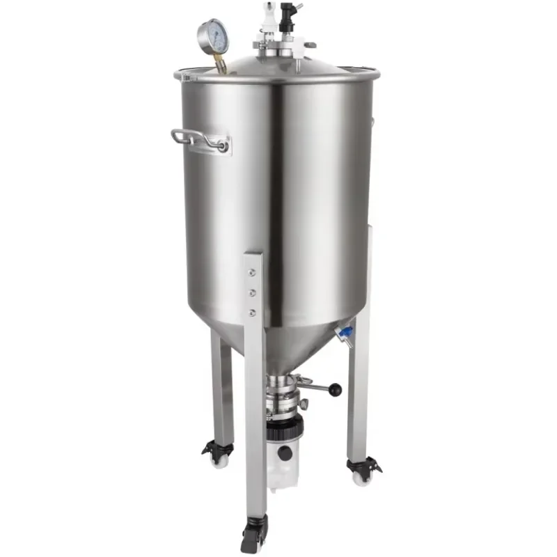 65L Homemade Fermentation Equipment, Stainless Steel Tank for Pressurized Juice Fermentation, Wine Pressure Fermentation Tank