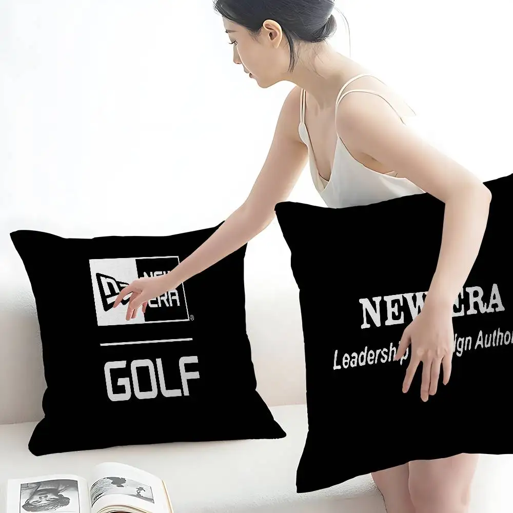 N-New E-Era Office Cushion Pillowcase Car Cushion Cover45X45CM Lumbar Pillowcase Sofa Pillowcover