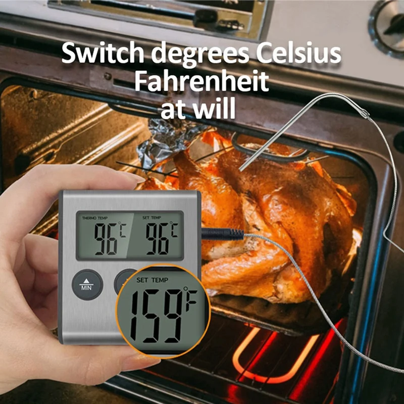 Kitchen Digital Thermometer BBQ Oven Meat Grill Function Heat Meter Home Baking Household Cooking Temp