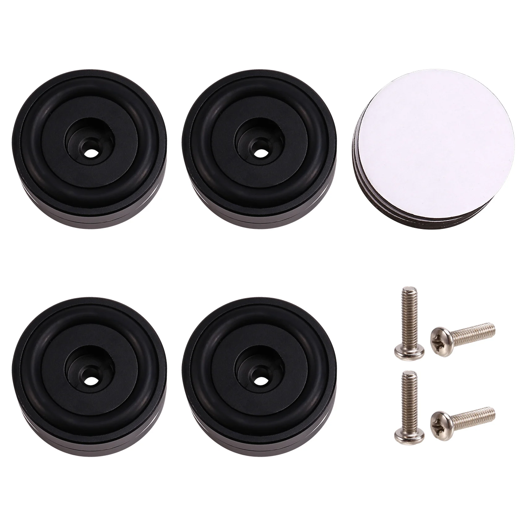 4PCS HiFi Turntable Isolation Feet Stand Speakers Spikes Audio Pads, for Amplifier/Speaker/Turntable 40X15mm Black