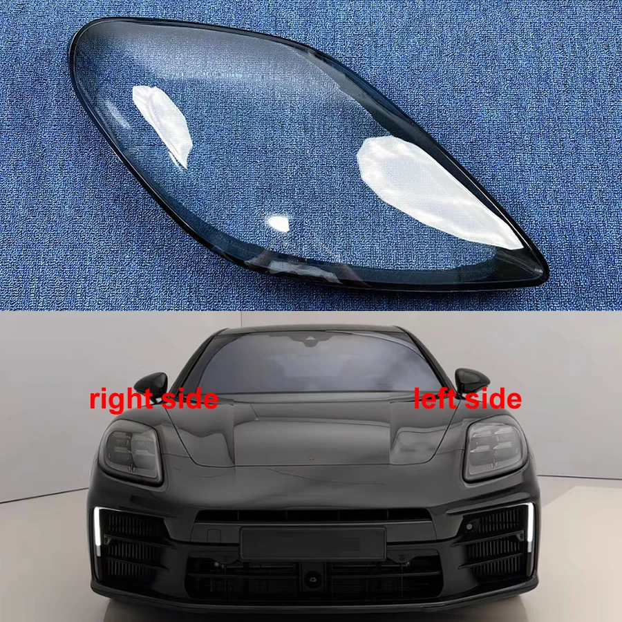 

For Porsche Panamera 2024 Replace Headlamp Housing Transparent Mask Cover Headlight Shell Plexiglass Replace Original Lens