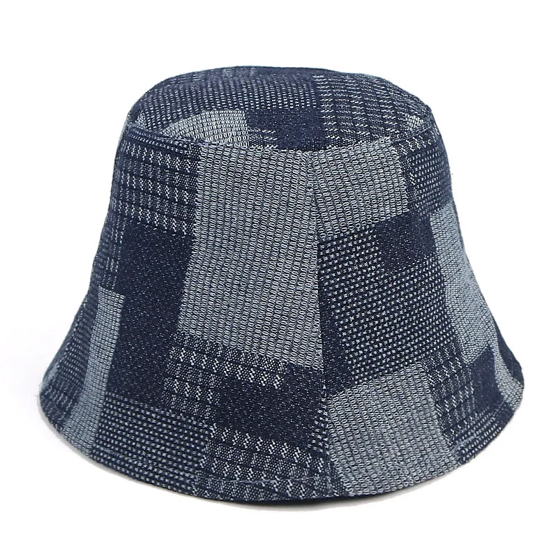 Fashion Denim Hats Unisex Solid Vintag Summer Y2k Fisherman Cap Hat for Women Men Bucket Panama Hat Sun Protection