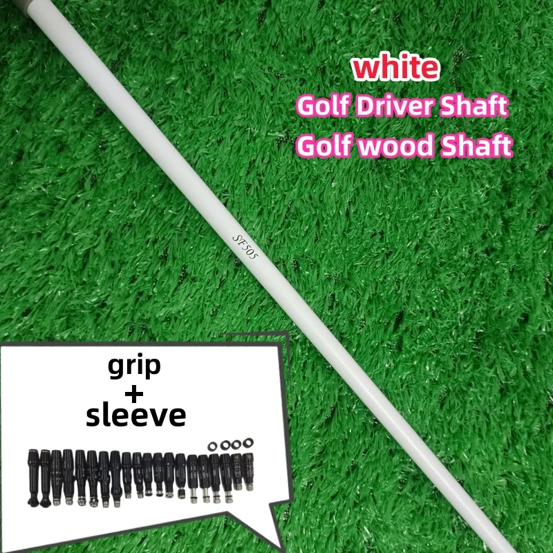 New Golf Clubs Shaft white Flex Graphite Shaft Driver and wood Shafts Flex 505/SF505 Free assembly sleeve and grip 0.335 Tip