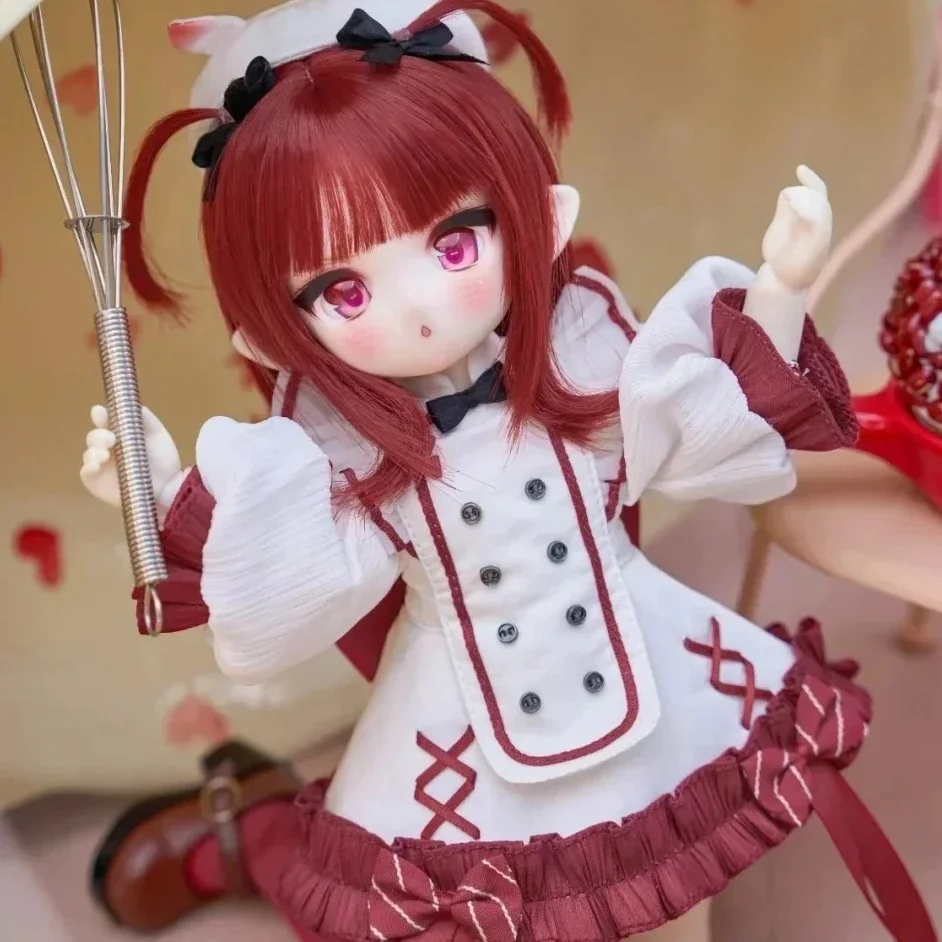 

Genuine Tinyfox 1/6 Octopus Chef PIERCY Mjd Mobile Joint Doll Bjd 6 Points 2d Kawaii Anime Action figures surprise toy gift