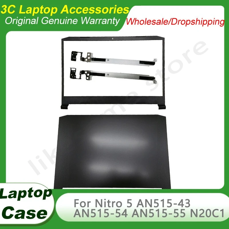 

New Laptop Cover For Acer Nitro 5 AN515-43 AN515-50 AN515-54 AN515-55 N20C1 LCD Back Cover/Front Bezel/Hinges Replacement Case
