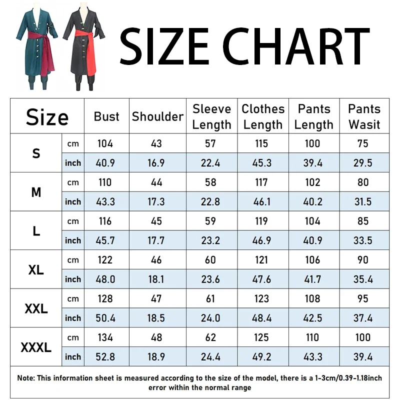 الدب البيت رورونوا زي أنيمي 111 قطعة تأثيري زورو كيمونو عباءة موحدة أقراط شعر مستعار هالوين Clo2025 PPT01..