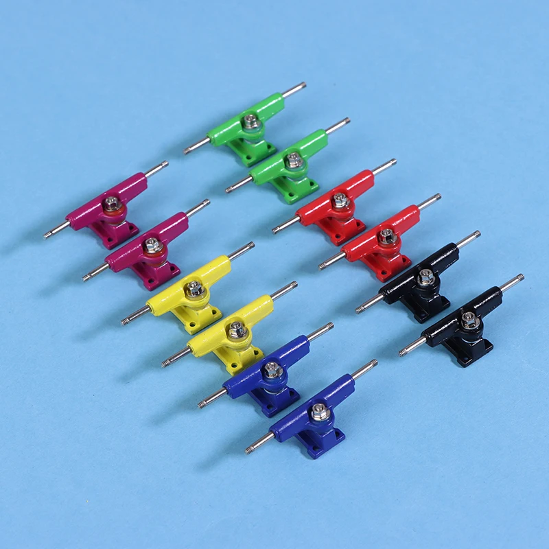 شاحنة لوحة الأصابع 32 مللي متر احترافية بمحور واحد للوحة تزلج صغيرة من سبائك الزنك ألعاب شاحنات التزلج #5