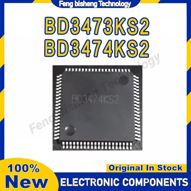 BD3473KS2 BD3474KS2 QFP IC MCU رقاقة 100% جديد وأصلي في المخزون