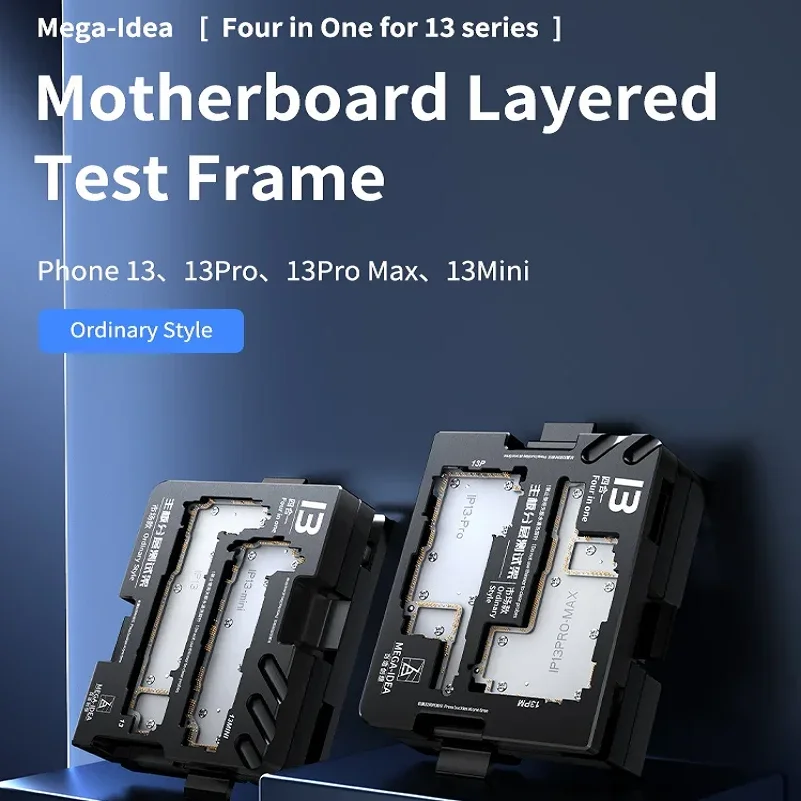 

MEGA-IDEA 12/13 Series Motherboard Test Fixture 4in1 Middle Layered Test Frame For iPhone 12-13 Pro Max for Precise Positioning