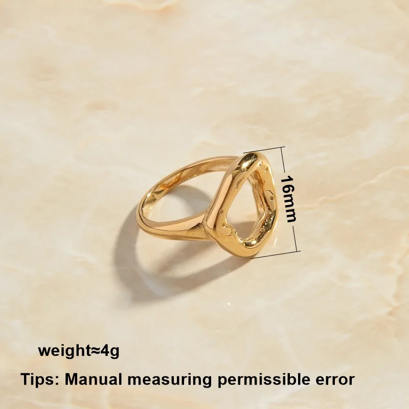SOMMAR fashion 2023 NEW!! Gold Plated size 6 7 8 Maiden wedding rings Alien hollow ring ring men wedding