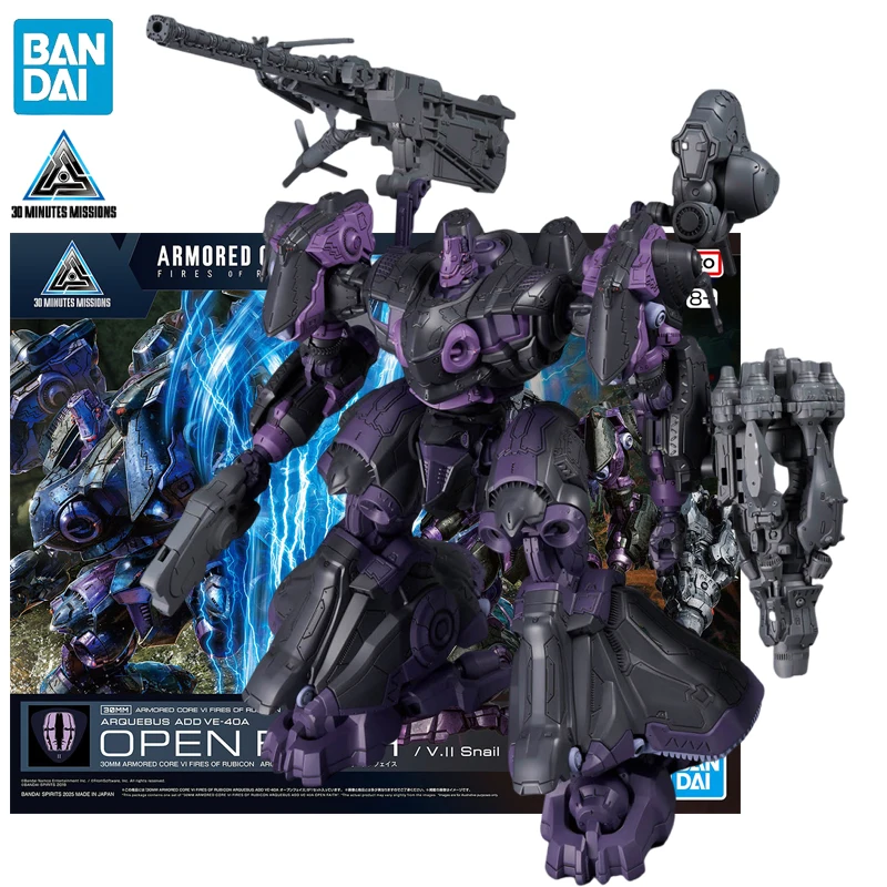มีสินค้าในสต็อก BANDAI 30MM ARMORED CORE Ⅵ FIRES OF RUBICON ARQUEBUS ADD VE-40A OPEN FAITH ฟิกเกอร์อนิเมะแบบประกอบเอง ของเล่นโมเดล