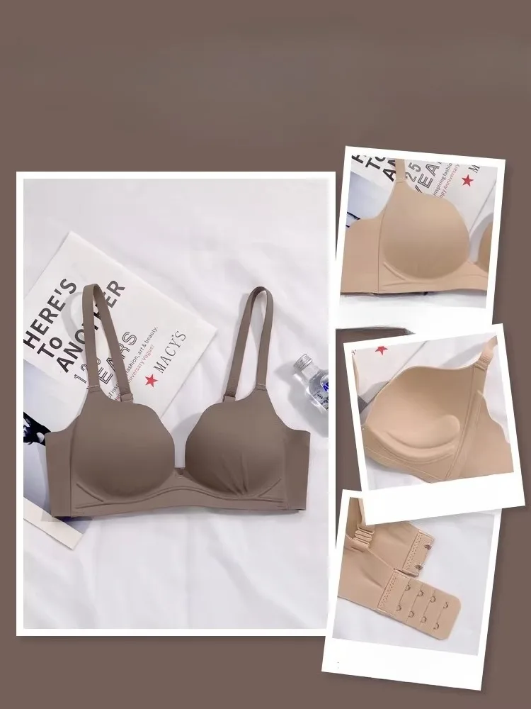 

Бюстгальтер без бретелек с передней застежкой, нескользящий, пуш-ап, без спинки, невидимый, бесшовный, с красивой спинкой, бралетт, для увеличения маленькой груди, бандо, размер T