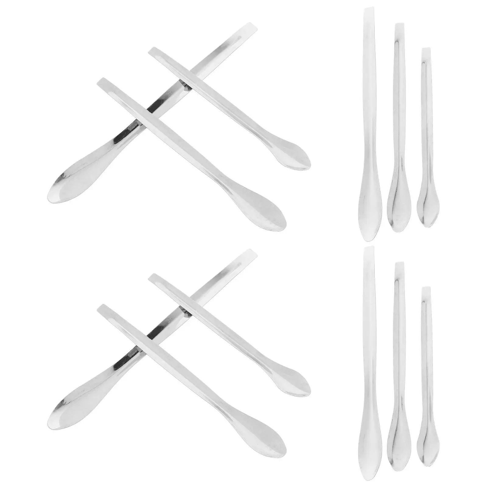 

12Pcs Stainless Steel Lab Spoon Sampling Scoop Reagent Mixing Measuring Laboratory Tool Small Spoon Spoons for Lab