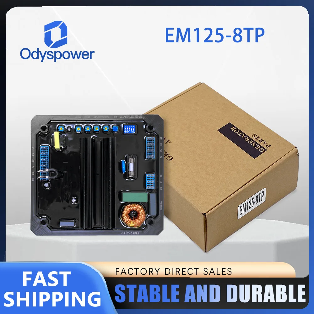 

EM125-8TP Excitation Voltage Regulator Board Csic Diesel Generator Set Brushless Automatic Voltage Regulator Avr