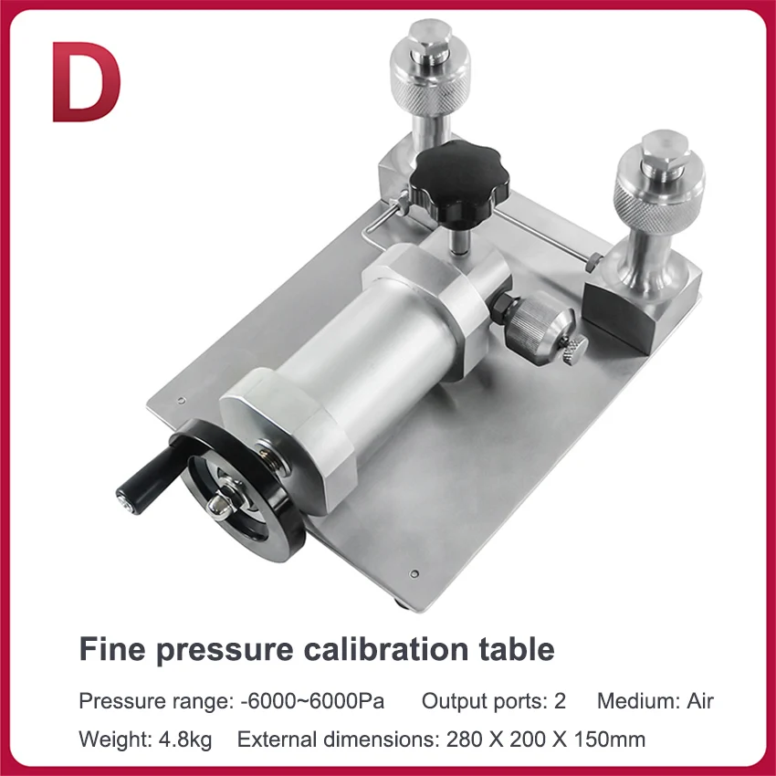 Laboratory Hand-held Micro-pressure Pressure Pump Precision Pressure Source Calibrator Air Pressure Calibrator Gauge Calibration
