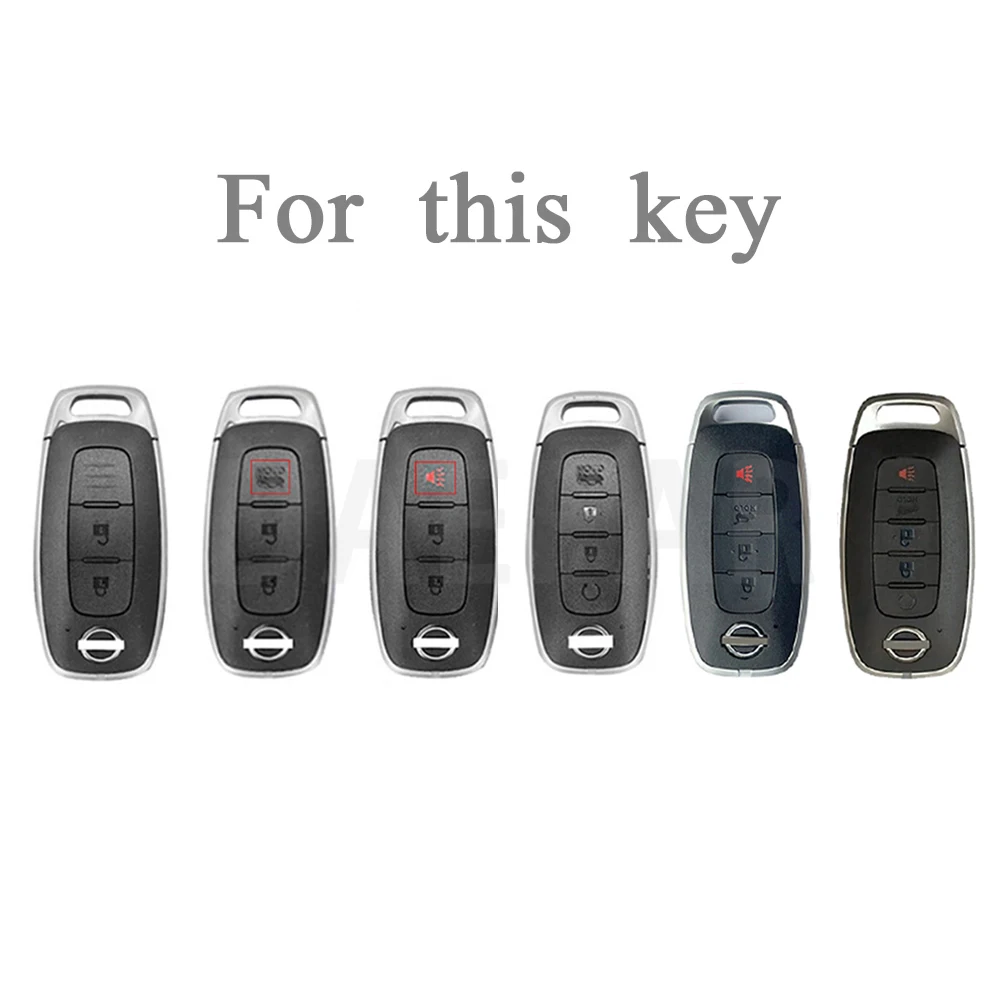 Untuk Nissan x-trail T33 Kicks Qashqai J12 Juke Teana Altima Ariya gantungan kunci mobil transparan Aksesori casing penutup