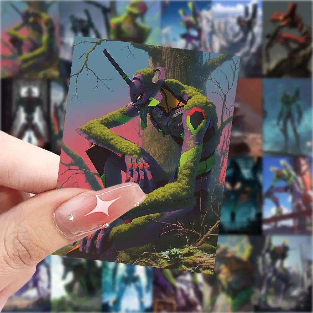 63Pcs Neon Genesis Evangelion EVA Stickers Unit-01 02 Anime Decals for Laptop Phone Case Fans DIY Decor Gift - view 3