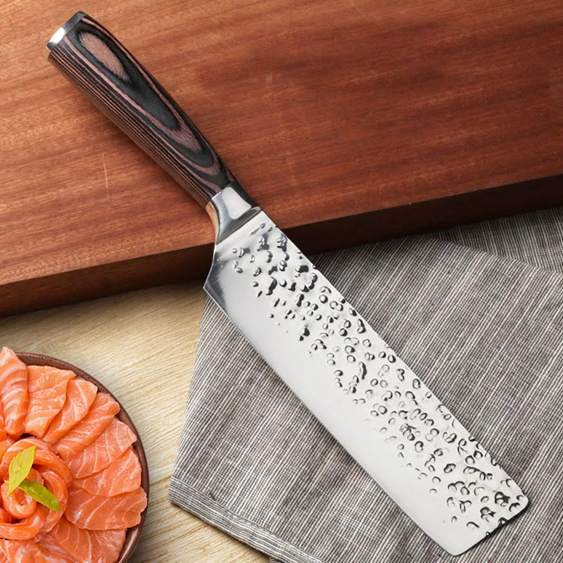 

Professional Stainless Steel Kitchen Knife Chef Slicing Knives Vegetable Cutter Meat Slicer Cleaver Traditional Cooking Tools