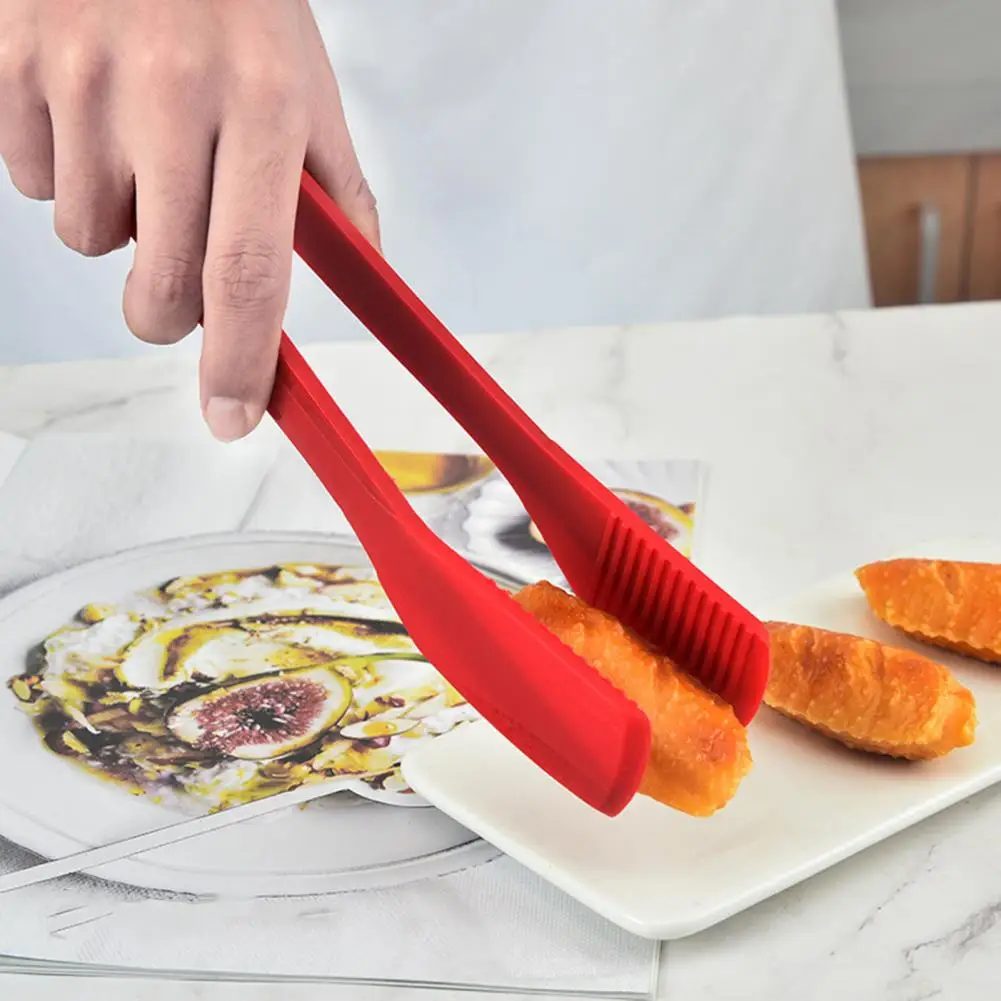 

Food Serving Tongs Multi-purpose Silicone Kitchen Tongs for Cooking Bbq Grilling High Temperature Resistance Food for Frying