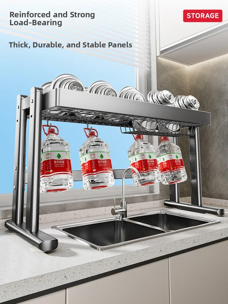 

Kitchen Sink Di Drainer Ra Multi-Function Bowl Holder Storage elf above Sink Diwaing Drain Countertop Organizer